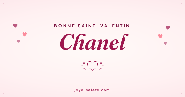 Image « Bonne Saint-Valentin Chanel » au format large