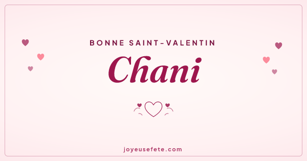 Image « Bonne Saint-Valentin Chani » au format large