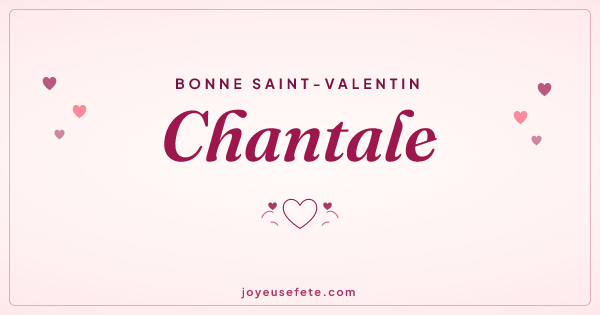 Image « Bonne Saint-Valentin Chantale » au format large