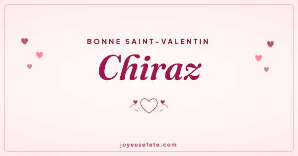Image « Bonne Saint-Valentin Chiraz » au format large