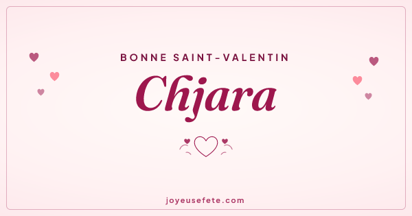 Image « Bonne Saint-Valentin Chjara » au format large
