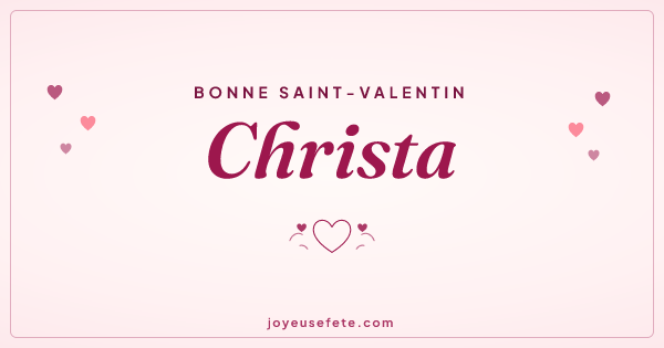 Image « Bonne Saint-Valentin Christa » au format large