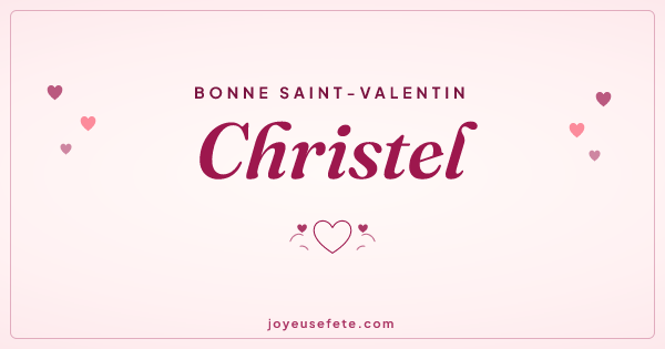 Image « Bonne Saint-Valentin Christel » au format large