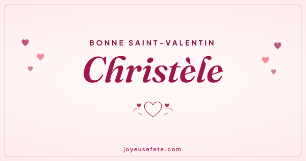 Image « Bonne Saint-Valentin Christèle » au format large