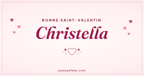 Image « Bonne Saint-Valentin Christella » au format large