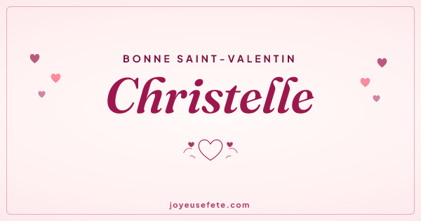 Image « Bonne Saint-Valentin Christelle » au format large