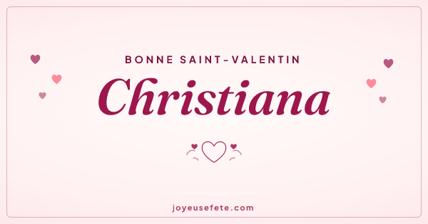 Image « Bonne Saint-Valentin Christiana » au format large