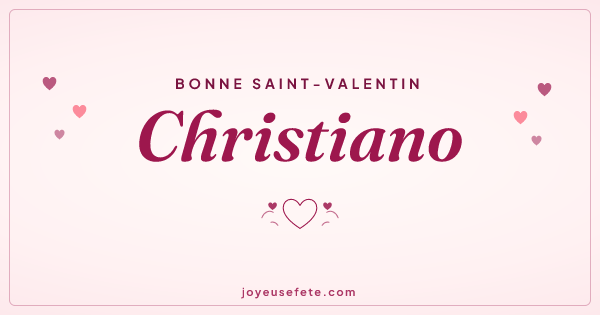 Image « Bonne Saint-Valentin Christiano » au format large
