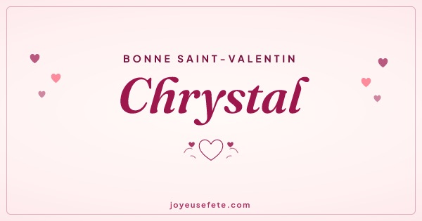 Image « Bonne Saint-Valentin Chrystal » au format large