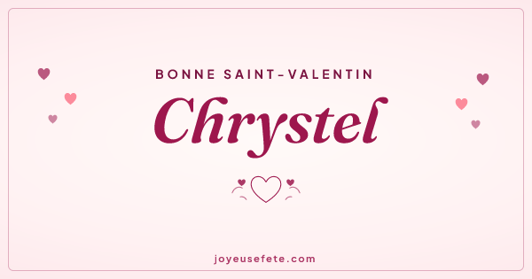 Image « Bonne Saint-Valentin Chrystel » au format large