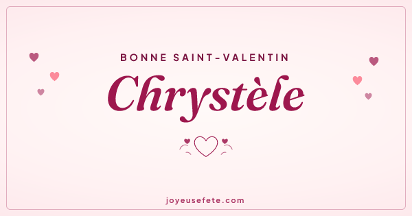 Image « Bonne Saint-Valentin Chrystèle » au format large