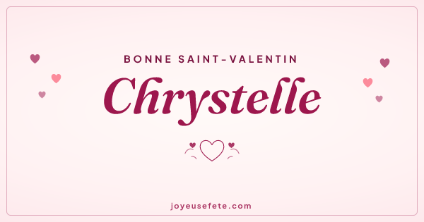 Image « Bonne Saint-Valentin Chrystelle » au format large