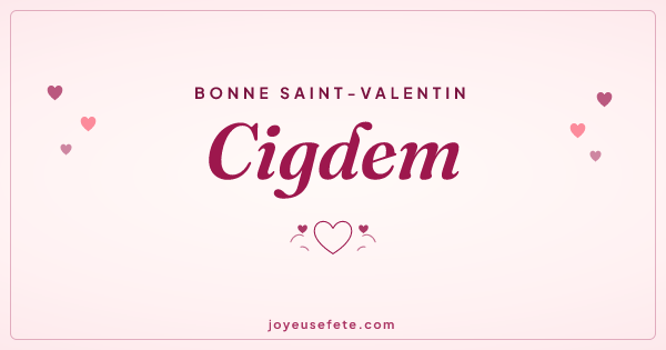 Image « Bonne Saint-Valentin Cigdem » au format large