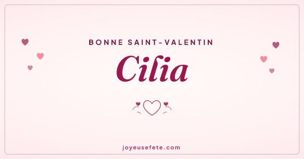 Image « Bonne Saint-Valentin Cilia » au format large