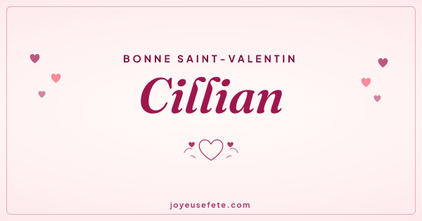 Image « Bonne Saint-Valentin Cillian » au format large