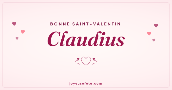 Image « Bonne Saint-Valentin Claudius » au format large