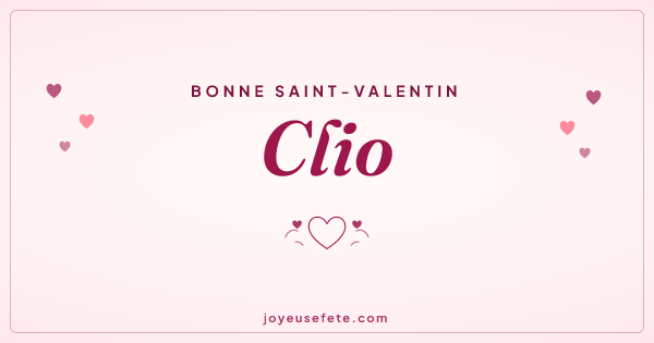 Image « Bonne Saint-Valentin Clio » au format large