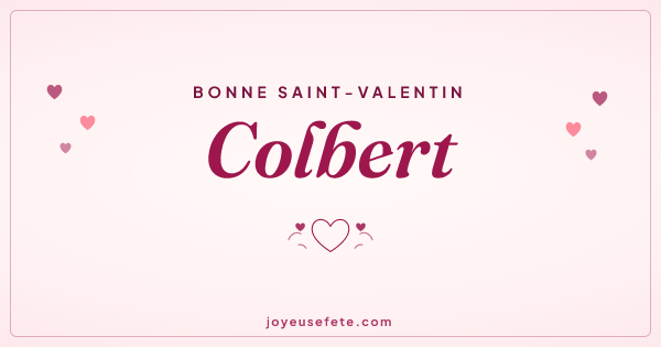 Image « Bonne Saint-Valentin Colbert » au format large