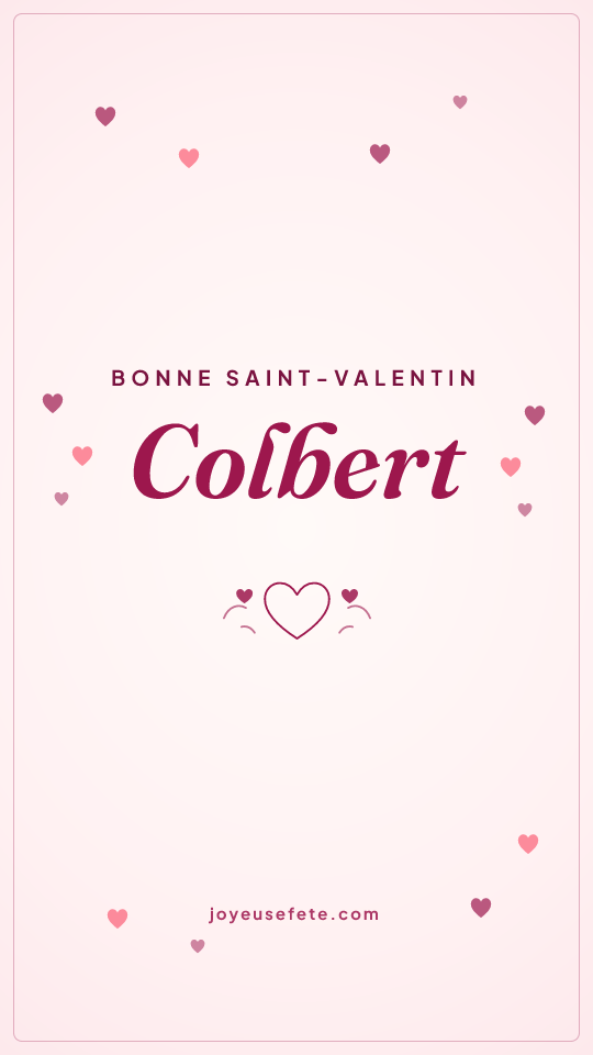 Image « Bonne Saint-Valentin Colbert » au format story