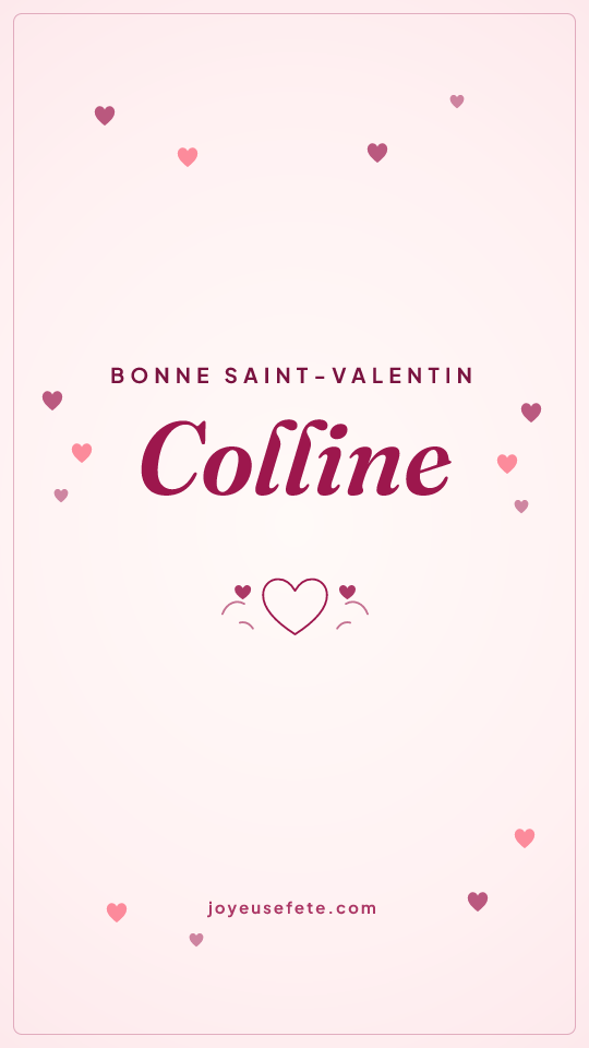 Image « Bonne Saint-Valentin Colline » au format story