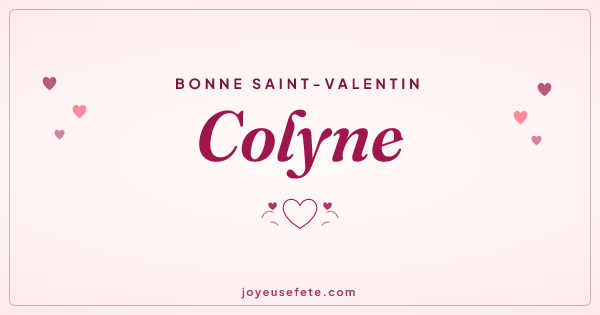 Image « Bonne Saint-Valentin Colyne » au format large
