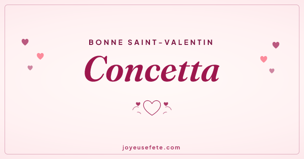 Image « Bonne Saint-Valentin Concetta » au format large