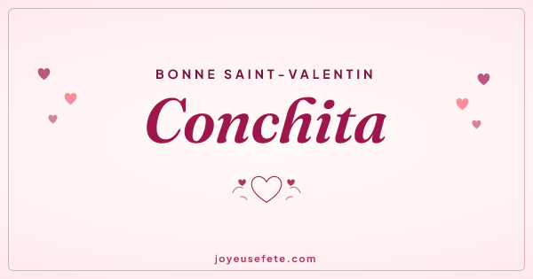 Image « Bonne Saint-Valentin Conchita » au format large