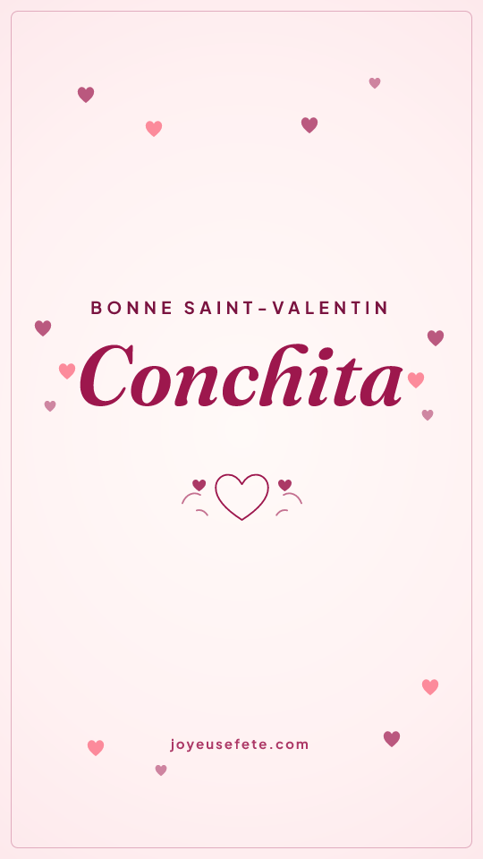 Image « Bonne Saint-Valentin Conchita » au format story