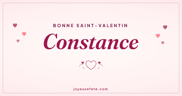 Image « Bonne Saint-Valentin Constance » au format large