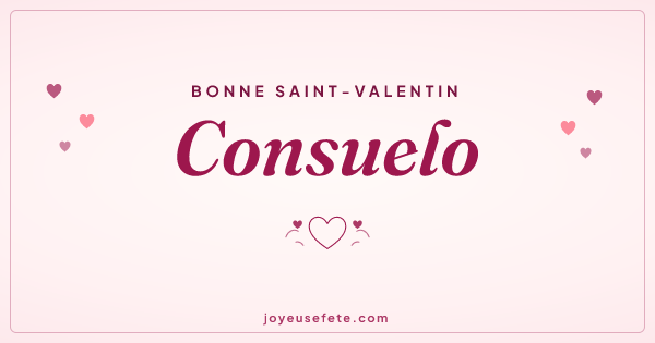 Image « Bonne Saint-Valentin Consuelo » au format large
