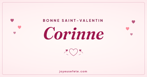 Image « Bonne Saint-Valentin Corinne » au format large