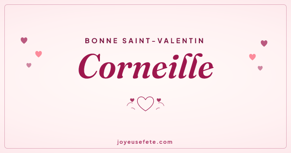 Image « Bonne Saint-Valentin Corneille » au format large