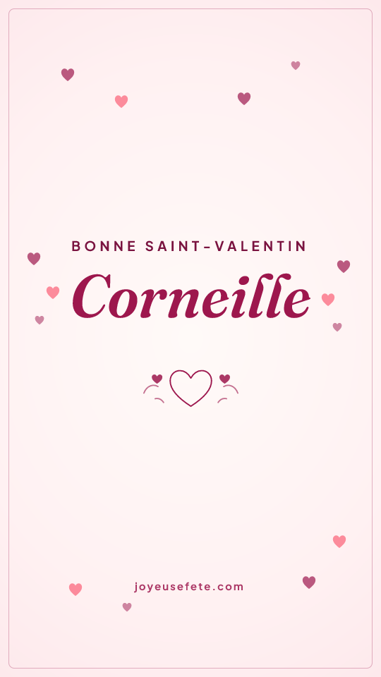 Image « Bonne Saint-Valentin Corneille » au format story