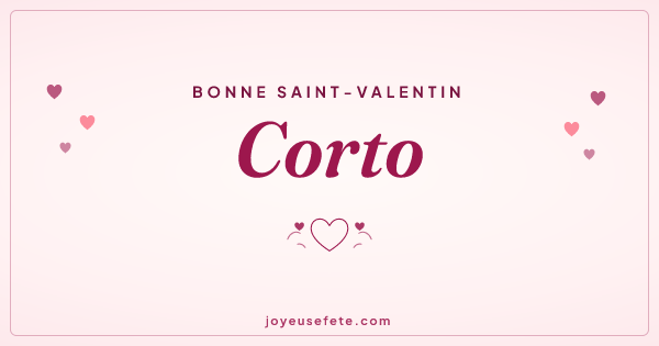 Image « Bonne Saint-Valentin Corto » au format large