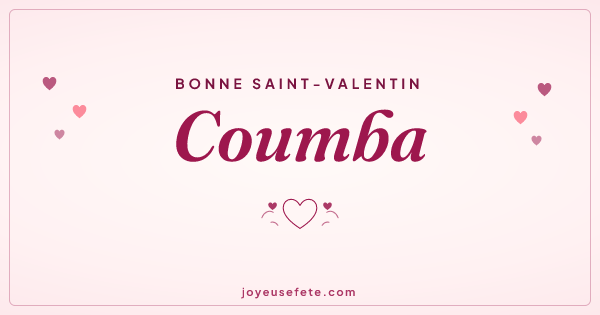Image « Bonne Saint-Valentin Coumba » au format large