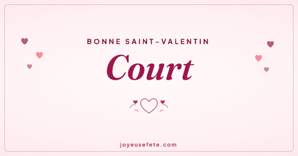 Image « Bonne Saint-Valentin Court » au format large
