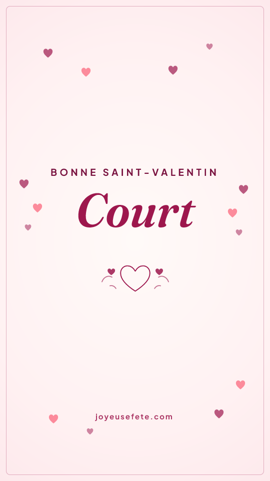 Image « Bonne Saint-Valentin Court » au format story