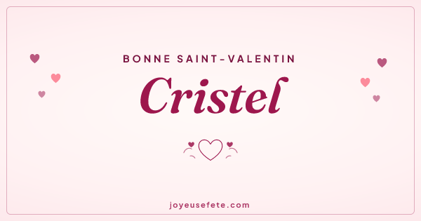 Image « Bonne Saint-Valentin Cristel » au format large