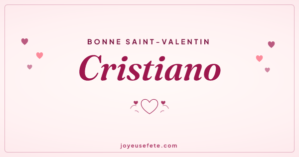 Image « Bonne Saint-Valentin Cristiano » au format large