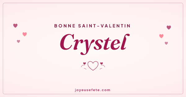 Image « Bonne Saint-Valentin Crystel » au format large
