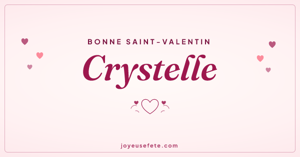 Image « Bonne Saint-Valentin Crystelle » au format large