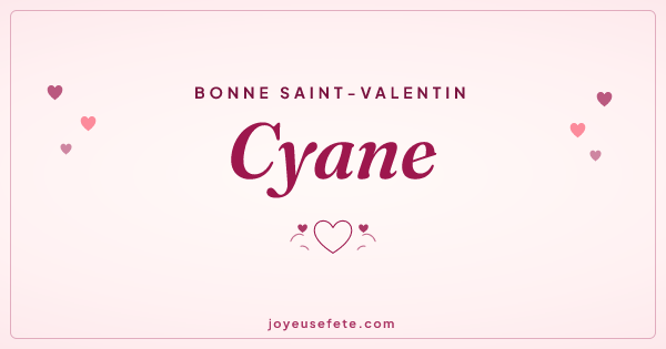 Image « Bonne Saint-Valentin Cyane » au format large