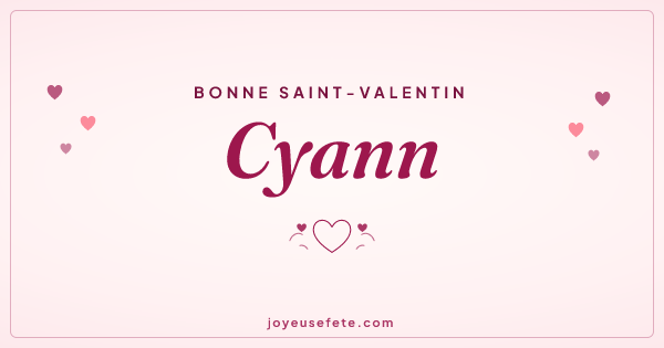 Image « Bonne Saint-Valentin Cyann » au format large