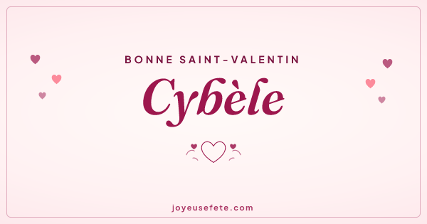Image « Bonne Saint-Valentin Cybèle » au format large