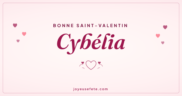 Image « Bonne Saint-Valentin Cybélia » au format large