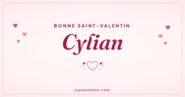 Image « Bonne Saint-Valentin Cylian » au format large