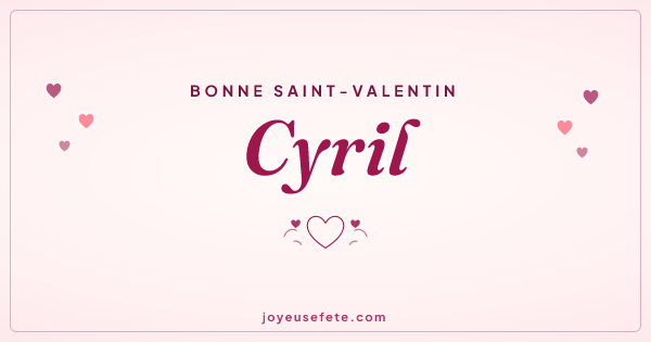 Image « Bonne Saint-Valentin Cyril » au format large