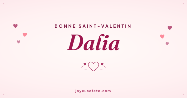 Image « Bonne Saint-Valentin Dalia » au format large