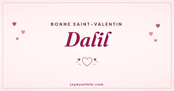 Image « Bonne Saint-Valentin Dalil » au format large