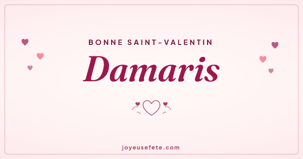Image « Bonne Saint-Valentin Damaris » au format large